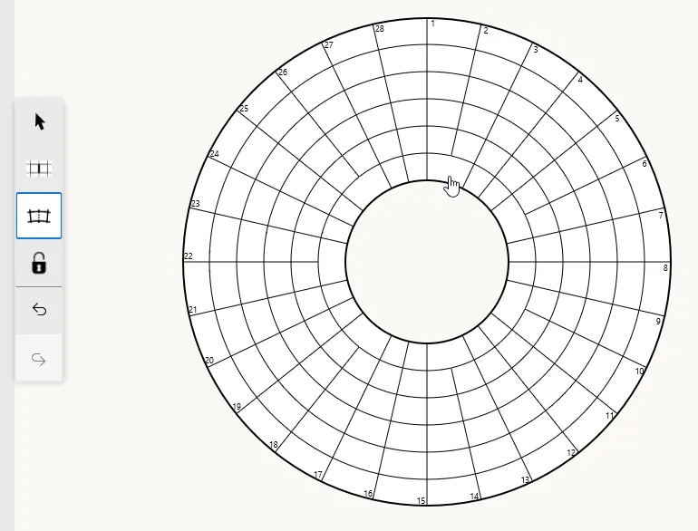 Using the Merge Tool with 7-fold cell symmetry